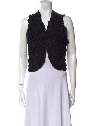 Pre-owned Stella Mccartney Vintage 2007 Crop Top In Black