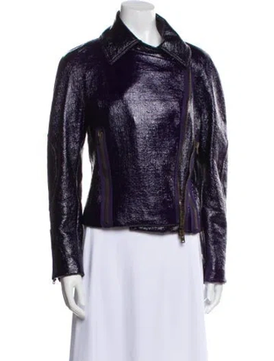 Pre-owned Stella Mccartney Vintage 2009 Biker Jacket In Blue