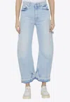 Stella Mccartney Mid-rise Tapered-leg Jeans In Blue