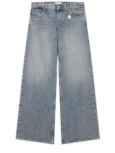 Stella Mccartney Vintage Wash Wide-leg Jeans In Black