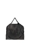 Stella Mccartney Falabella 3-chain Bag In Antiqued Suede In Gray