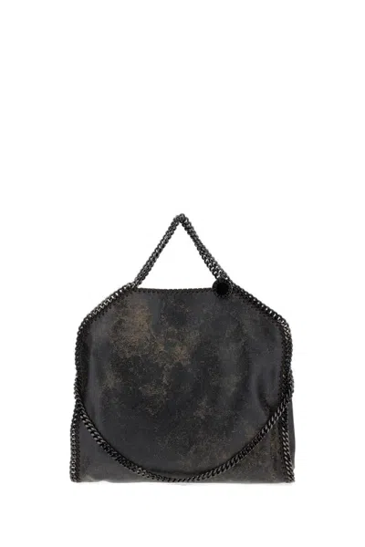 Stella Mccartney Aged Alter Suede 3-chain Cross-body Bag In Gray