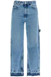 Stella Mccartney Vintage Effect Barrel Jeans For Men In Blue