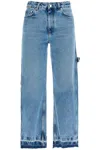 Stella Mccartney Vintage Effect Barrel Jeans For Women In Medium Vintage Blue (blue)