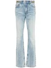 Stella Mccartney Clasp-embellished Tapered Jeans In Blue