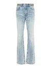 Stella Mccartney Clasp-embellished Tapered Jeans In Blue
