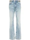 Stella Mccartney Clasp-embellished Tapered Jeans In Blue