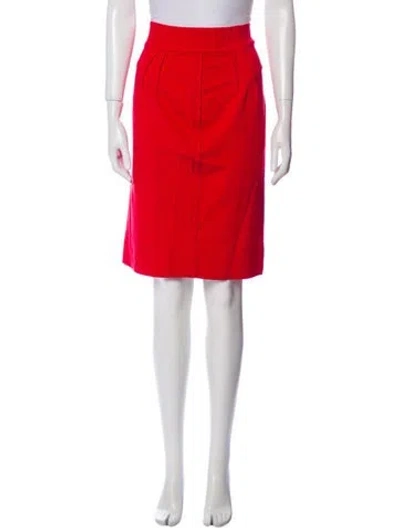 Pre-owned Stella Mccartney Vintage Knee-length Skirt In Red