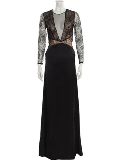 Pre-owned Stella Mccartney Vintage Long Dress In Black