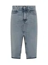 Stella Mccartney Asymmetrical Denim Skirt