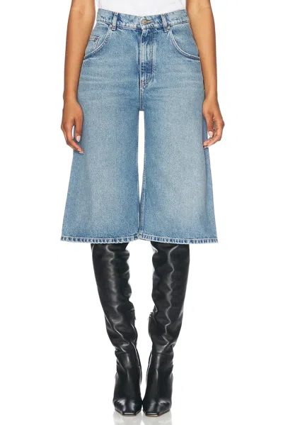 Stella Mccartney Vintage Wash Culotte In Medium Vintage