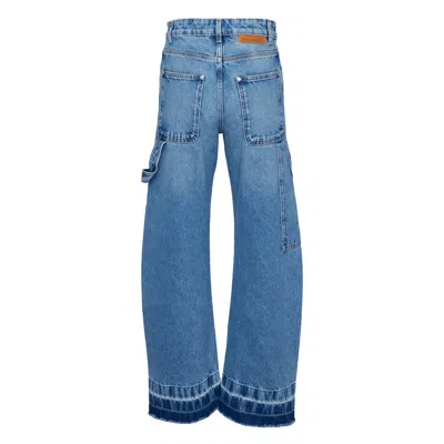 Stella Mccartney Vintage Wash Denim Banana Jeans In Blue