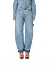 Stella Mccartney Vintage Wash Denim Banana Jeans In Medium Vintage Blue In Multi
