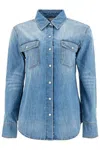 Stella Mccartney 'vintage Wash Denim Shirt' In Blue