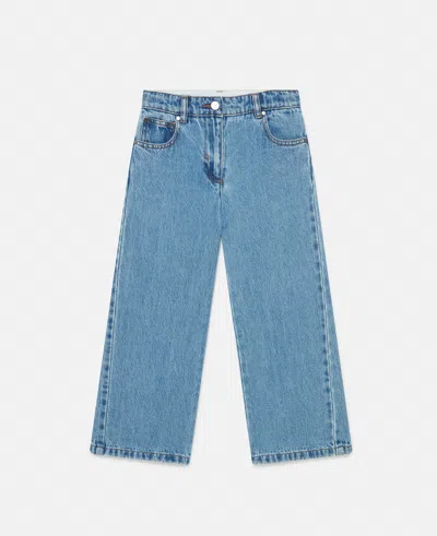 Stella Mccartney Vintage Wash Straight-leg Denim Jeans In Denim Blue