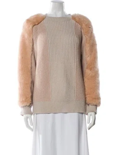 Pre-owned Stella Mccartney Virgin Wool Bateau Neckline Sweater In Multi