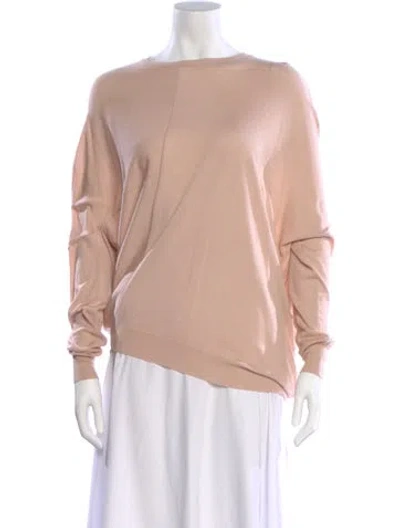 Pre-owned Stella Mccartney Virgin Wool Bateau Neckline Sweater In Pink
