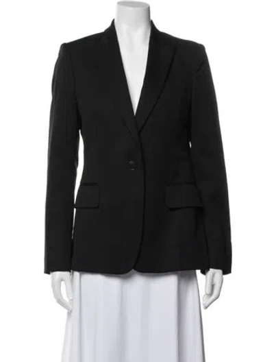 Pre-owned Stella Mccartney Virgin Wool Blazer In Black
