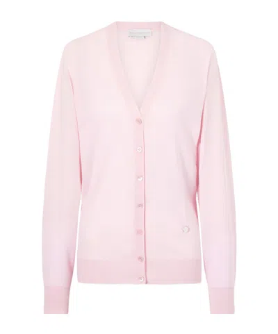 Stella Mccartney Virgin Wool Cardigan In Pink