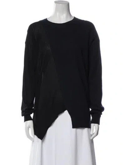 Pre-owned Stella Mccartney Virgin Wool Colorblock Pattern Sweater In Black