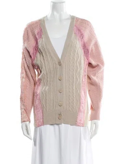 Pre-owned Stella Mccartney Virgin Wool Colorblock Pattern Sweater In Neutral