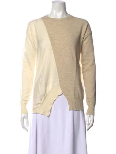 Pre-owned Stella Mccartney Virgin Wool Colorblock Pattern Sweater In Neutral