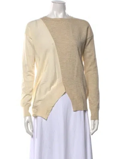 Pre-owned Stella Mccartney Virgin Wool Colorblock Pattern Sweater In Neutrals