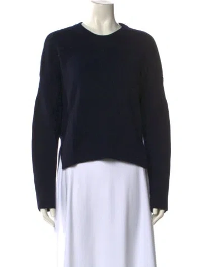 Pre-owned Stella Mccartney Virgin Wool Crew Neck Sweater In Black