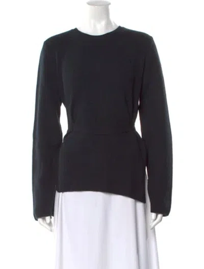 Pre-owned Stella Mccartney Virgin Wool Crew Neck Sweater In Black