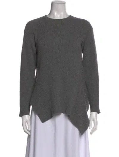 Pre-owned Stella Mccartney Virgin Wool Crew Neck Sweater In Gray
