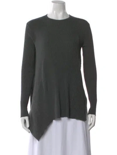 Pre-owned Stella Mccartney Virgin Wool Crew Neck Sweater In Gray