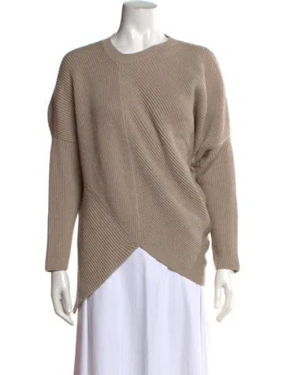 Pre-owned Stella Mccartney Virgin Wool Crew Neck Sweater In Neutrals