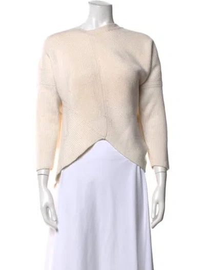 Pre-owned Stella Mccartney Virgin Wool Crew Neck Sweater In Neutrals