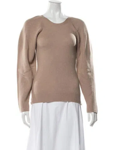 Pre-owned Stella Mccartney Virgin Wool Crew Neck Sweater In Neutrals