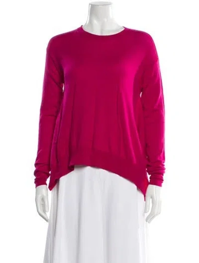 Pre-owned Stella Mccartney Virgin Wool Crew Neck Sweater In Pink