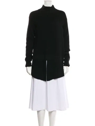 Pre-owned Stella Mccartney Virgin Wool Cutout Accent Pajamas In Black