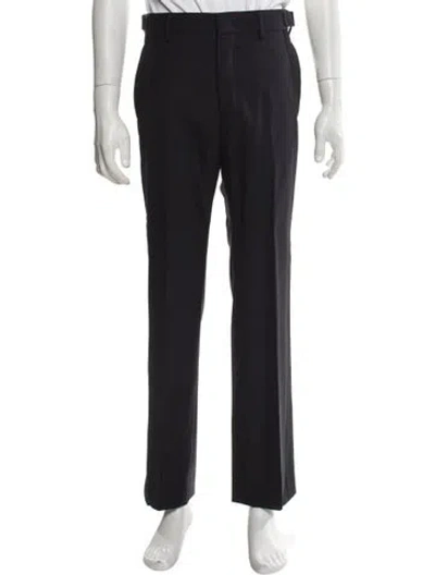 Pre-owned Stella Mccartney Virgin Wool Dress Pants In Blue