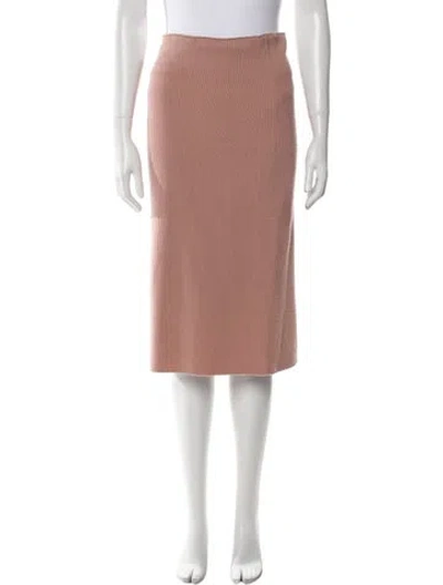 Pre-owned Stella Mccartney Virgin Wool Knee-length Skirt In Pink