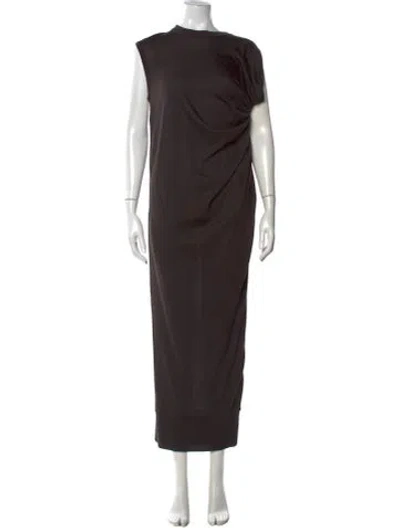 Pre-owned Stella Mccartney Virgin Wool Long Dress In Brown