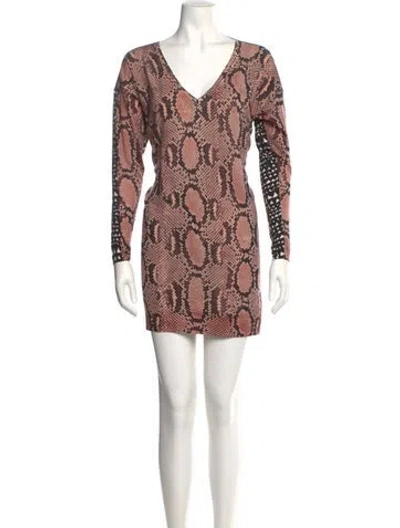 Pre-owned Stella Mccartney Virgin Wool Mini Dress In Black