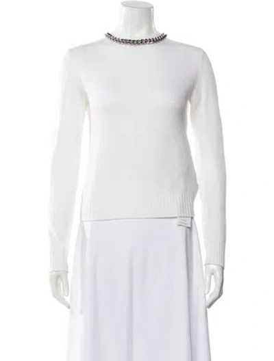 Pre-owned Stella Mccartney Virgin Wool Mock Neck Sweater In Multi