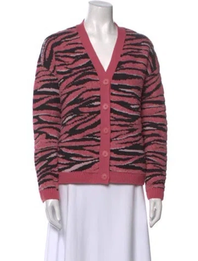 Pre-owned Stella Mccartney Virgin Wool Printed Sweater In Pink