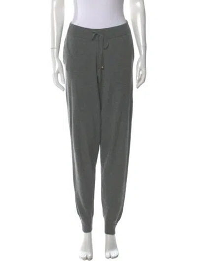 Pre-owned Stella Mccartney Virgin Wool Skinny Leg Pants In Gray
