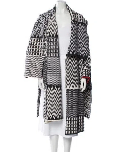 Pre-owned Stella Mccartney Virgin Wool Striped Coat