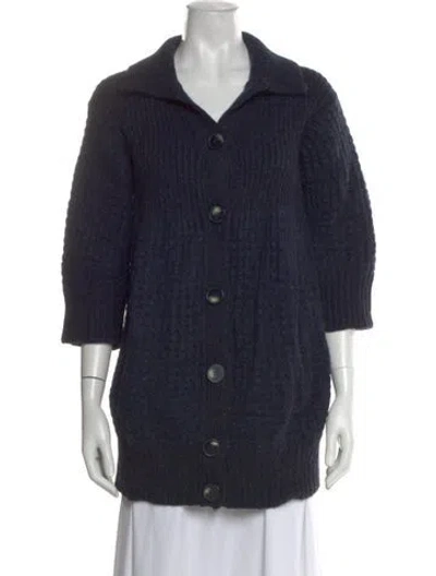 Pre-owned Stella Mccartney Virgin Wool Sweater In Blue