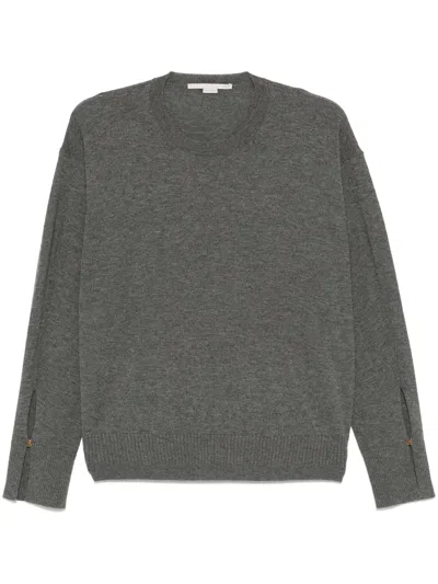 Stella Mccartney Stella Iconics Virgin Wool Sweater In Grey
