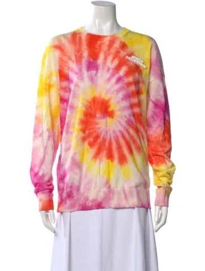 Pre-owned Stella Mccartney Virgin Wool Tie-dye Print Sweater In Orange
