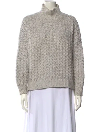 Pre-owned Stella Mccartney Virgin Wool Turtleneck Sweater In Neutral