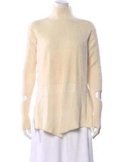 Pre-owned Stella Mccartney Virgin Wool Turtleneck Sweater In Neutral