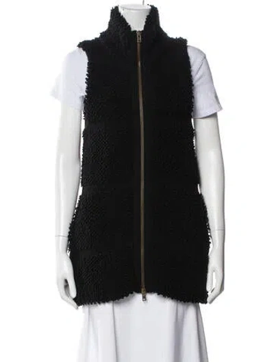 Pre-owned Stella Mccartney Virgin Wool Vest In Black